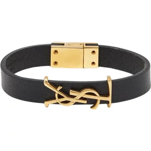 Pre-owned Leather bracelets , male, Sizes: ONE SIZE - Yves Saint Laurent Vintage - Modalova