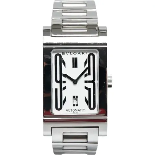 Pre-owned Stainless Steel watches , male, Sizes: ONE SIZE - Bvlgari Vintage - Modalova