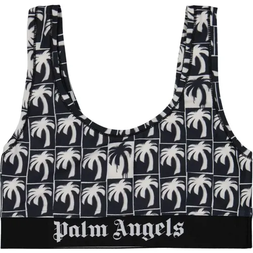 Palm Print Bralette , Damen, Größe: M - Palm Angels - Modalova
