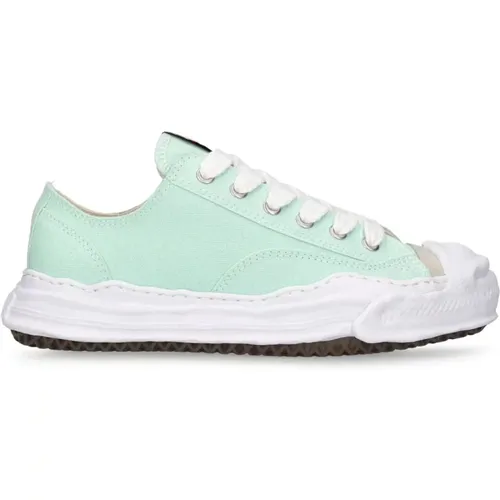 Blaue Low-Top Leinwand Sneakers - MIHARA YASUHIRO - Modalova