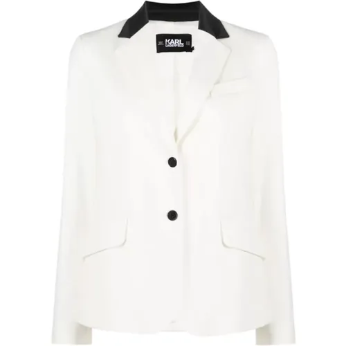 Single-breasted Jacket , female, Sizes: M, S - Karl Lagerfeld - Modalova