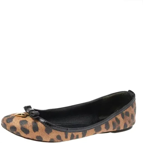 Pre-owned Coated canvas flats , female, Sizes: 4 UK - Dolce & Gabbana Pre-owned - Modalova