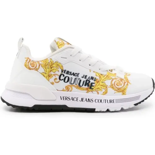 White Sneakers with Dynamic Sole , female, Sizes: 4 UK - Versace Jeans Couture - Modalova
