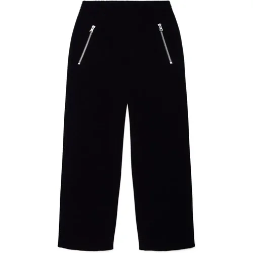 Schwarze Baumwollhose Gerades Bein - Maison Margiela - Modalova