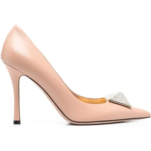 Crystal Stud Pumps , female, Sizes: 2 UK, 6 1/2 UK, 3 1/2 UK - Valentino Garavani - Modalova