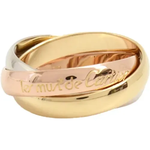 Pre-owned Metal rings , female, Sizes: ONE SIZE - Cartier Vintage - Modalova