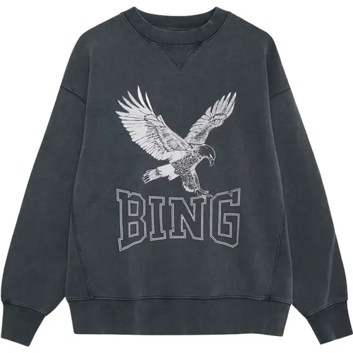 Retro Eagle Sweatshirt , Damen, Größe: XS - Anine Bing - Modalova