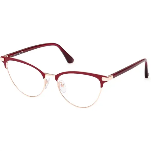 Shiny Burgundy Eyewear Frames , female, Sizes: 54 MM - WEB Eyewear - Modalova