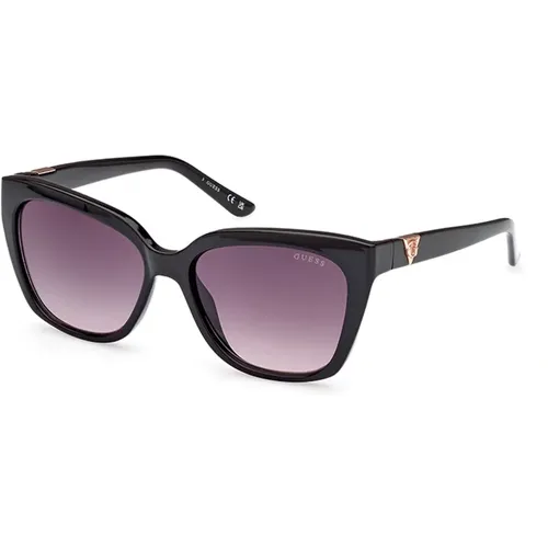 Stilvolle Schwarze Verlaufssonnenbrille , Damen, Größe: 55 MM - Guess - Modalova
