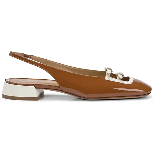 Leather Sandals Vernice Gesso , female, Sizes: 6 1/2 UK, 6 UK, 5 1/2 UK, 4 1/2 UK, 7 UK, 5 UK - A. Bocca - Modalova