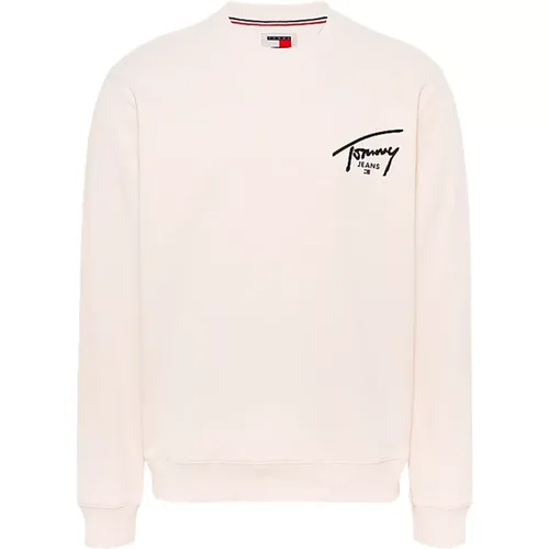 Grafik Logo Sweatshirt , Herren, Größe: M - Tommy Hilfiger - Modalova