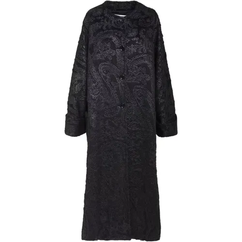 Alpaca Dress with Damask Embroidery , female, Sizes: 3XS - Max Mara - Modalova