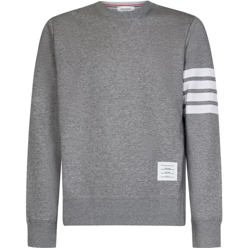 Grey Loopback Crewneck Sweatshirt Aw23 , male, Sizes: L, XL, M, S - Thom Browne - Modalova