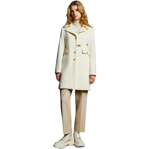 Cream Coats for Women , female, Sizes: M, L, XS, S - Fay - Modalova