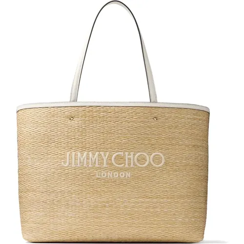 Raffia Leather Shoulder Bag , female, Sizes: ONE SIZE - Jimmy Choo - Modalova