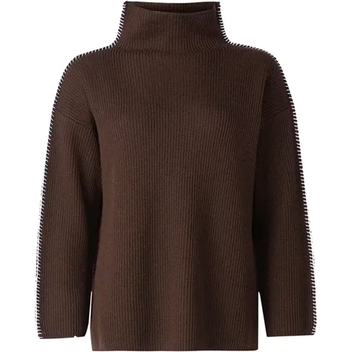 Boxy Wollpullover mit Stickerei , Damen, Größe: L - Max Mara - Modalova