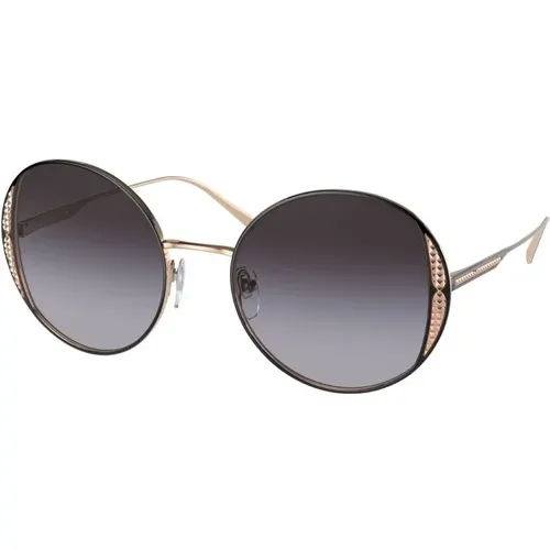 Rose Gold Sunglasses , female, Sizes: 53 MM - Bvlgari - Modalova
