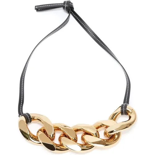 Leather Chain Strap Jewelry , female, Sizes: ONE SIZE - JW Anderson - Modalova