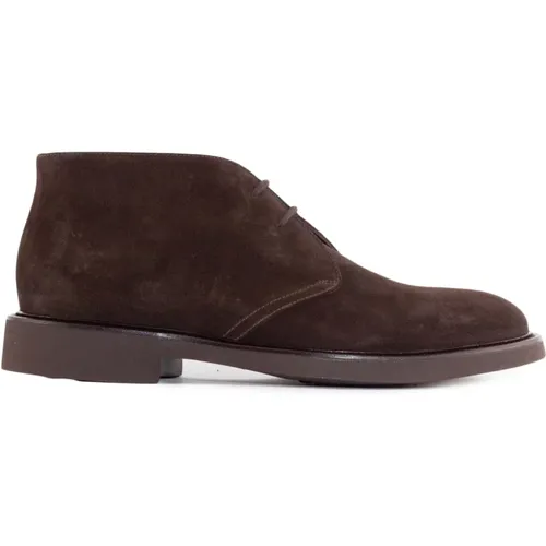 Suede Lace-Up Ankle Boots , male, Sizes: 6 UK, 9 UK, 7 UK, 8 1/2 UK, 8 UK - Doucal's - Modalova