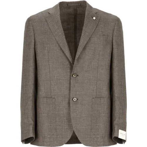 Linen and Wool Jacket , male, Sizes: 2XL - Lubiam - Modalova