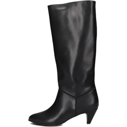 Elegante Schwarze Wildleder Stiletto Stiefel , Damen, Größe: 41 EU - Anonymous Copenhagen - Modalova