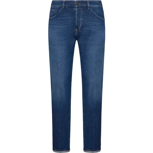 Indigo Denim Jeans Whiskered Faded , male, Sizes: W30, W34, W29, W31 - PT Torino - Modalova