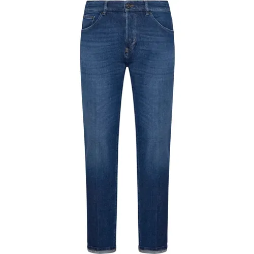 Indigo Denim Jeans Whiskered Faded , male, Sizes: W33, W30, W34, W29, W31 - PT Torino - Modalova