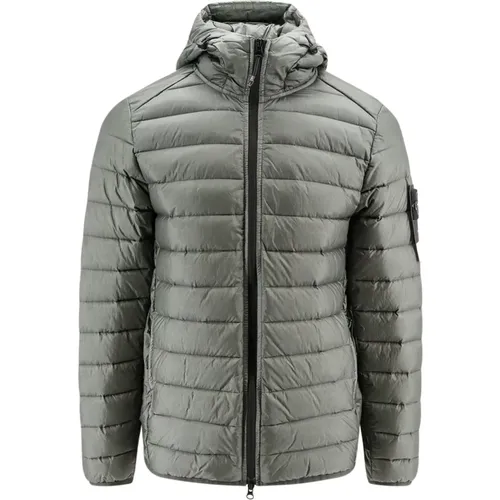 Hooded Jacket with Zip Closure , male, Sizes: L, M, S - Stone Island - Modalova