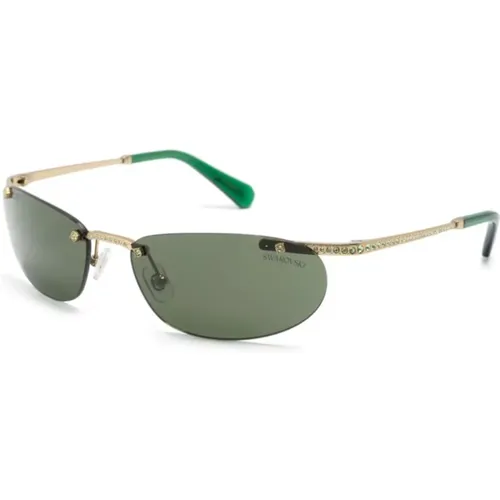 Gold Sunglasses for Everyday Use , female, Sizes: 59 MM - Swarovski - Modalova