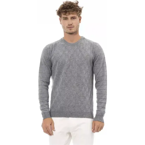 Crewneck Sweater , male, Sizes: M, L, S, XL - Alpha Studio - Modalova