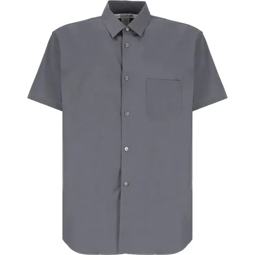 Grey Shirt with Collar and Buttons , male, Sizes: M, XL, L - Comme des Garçons - Modalova