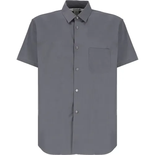 Grey Shirt with Collar and Buttons , male, Sizes: XL - Comme des Garçons - Modalova