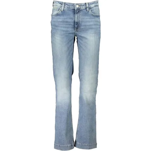 Wide Leg Washed Cotton Jeans , female, Sizes: W27 L32, W31 L32, W26 L32, W28 L32 - Guess - Modalova