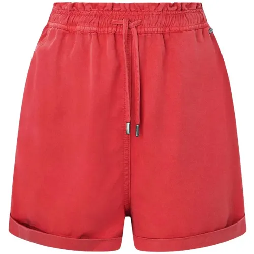 Korall Lace-Up Shorts , Damen, Größe: S - Pepe Jeans - Modalova