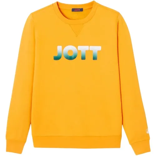 Bio-Baumwoll-Logo-Sweatshirt - Gelb , Damen, Größe: XL - Jott - Modalova