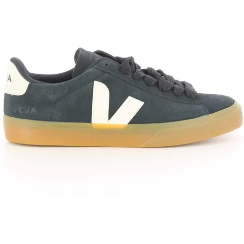 Schwarze Suede Campo Herrenschuhe , Herren, Größe: 42 EU - Veja - Modalova