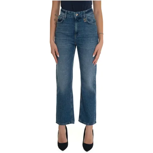 High Waisted Straight Leg Denim Jeans , Damen, Größe: W26 - Liu Jo - Modalova