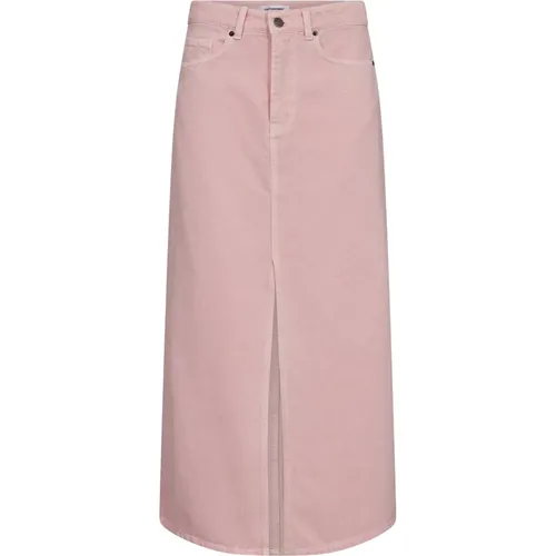 Elegant Midi Slit Skirt Bubblegum , female, Sizes: XS - Co'Couture - Modalova