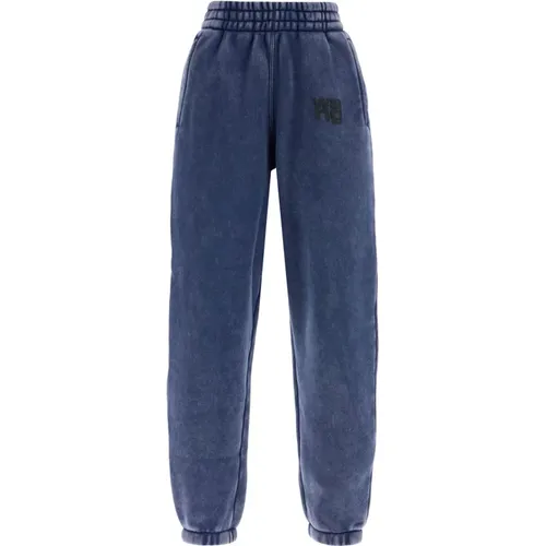 Faded Effect Jogger Sweatpants , Damen, Größe: L - alexander wang - Modalova