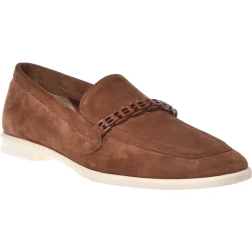 Loafer in suede , female, Sizes: 6 UK, 4 1/2 UK, 4 UK, 8 UK - Baldinini - Modalova