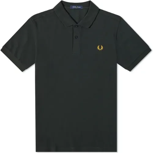 Slim Fit Plain Polo Night / Honey Gold , male, Sizes: 3XL, XL - Fred Perry - Modalova