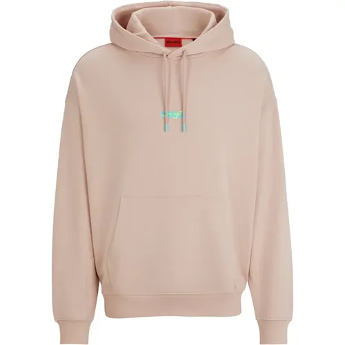 Herren Sweatshirt Hoodie Rosa,Stilvolles Dreezes Hemd - Hugo Boss - Modalova