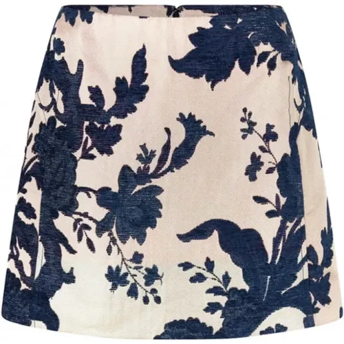 High Waist Lined Mini Skirt , female, Sizes: M - BAUM UND PFERDGARTEN - Modalova