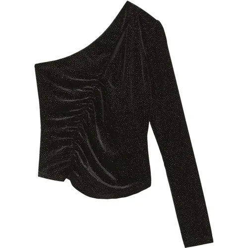 Top One-Shoulder Velvet-Pullover - PATRIZIA PEPE - Modalova