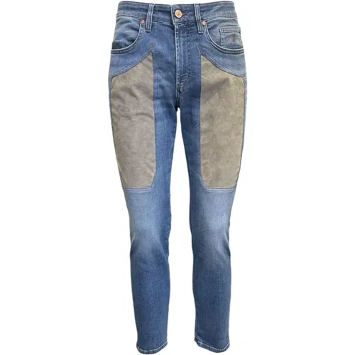 Skinny Alcantara Jeans mit Steppnähten , Herren, Größe: W30 - Jeckerson - Modalova