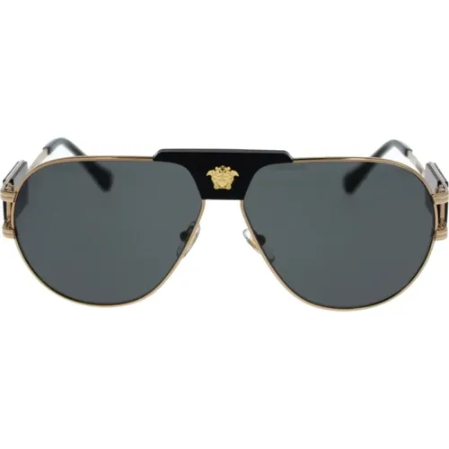 Stylish Sunglasses for Men , male, Sizes: 63 MM - Versace - Modalova