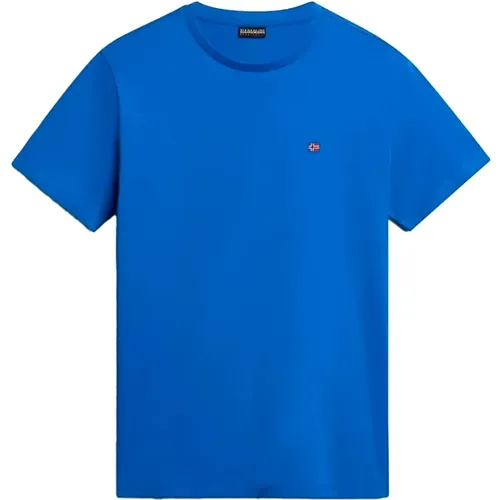 Np0A4H8Db2L1 Short Sleeve T-Shirt , male, Sizes: M, 2XL, S, XL - Napapijri - Modalova