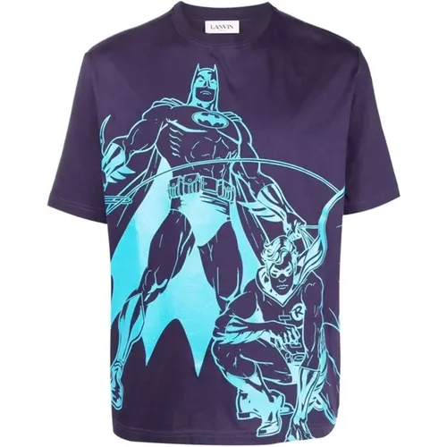 Batman Grafik Bedrucktes T-Shirt , Herren, Größe: M - Lanvin - Modalova