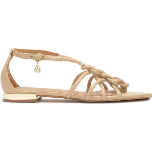 Flache Flip-Flop-Sandalen , Damen, Größe: 35 EU - Kazar - Modalova