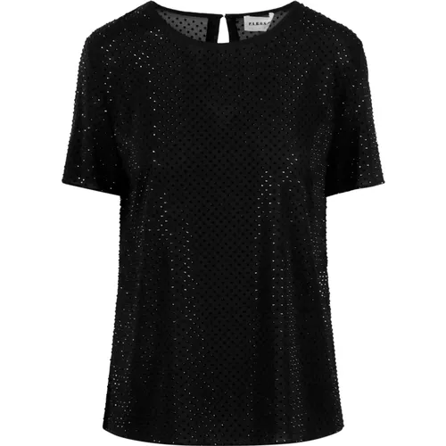 Rhinestone Jersey Blouse , female, Sizes: S - P.a.r.o.s.h. - Modalova